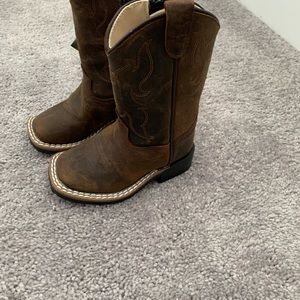 Old West Dark Brown Toddler Boots
